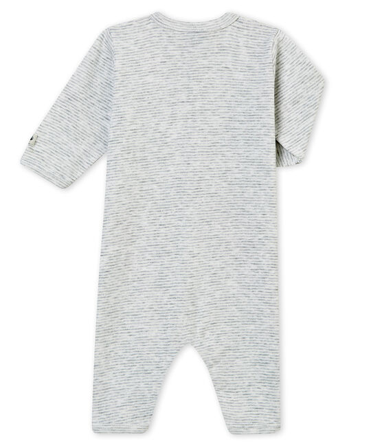 Dors bien sans pieds bébé garçon gris POUSSIERE/blanc MARSHMALLOW