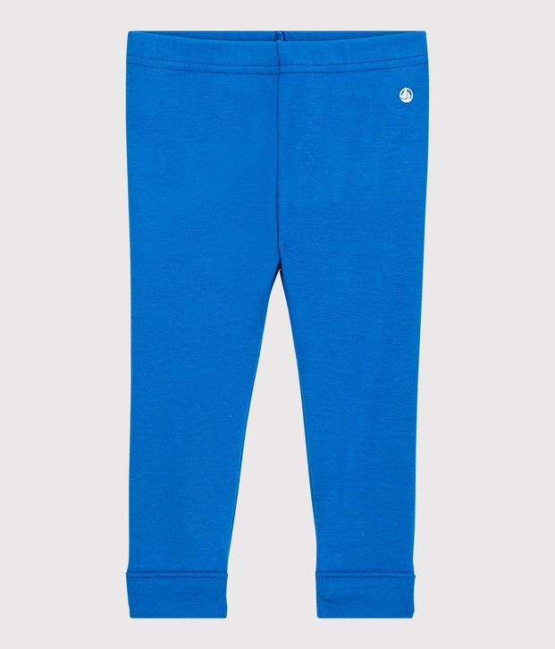 Legging en coton b&eacute;b&eacute;. bleu