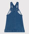 Robe salopette en denim effet molleton enfant fille bleu BLEU DELAVE