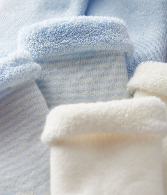 Trio de chaussettes bébé en tricot variante 2