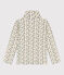 Sous-pull imprimé fleuri en coton enfant fille blanc AVALANCHE+VALLEE/ MULTICO