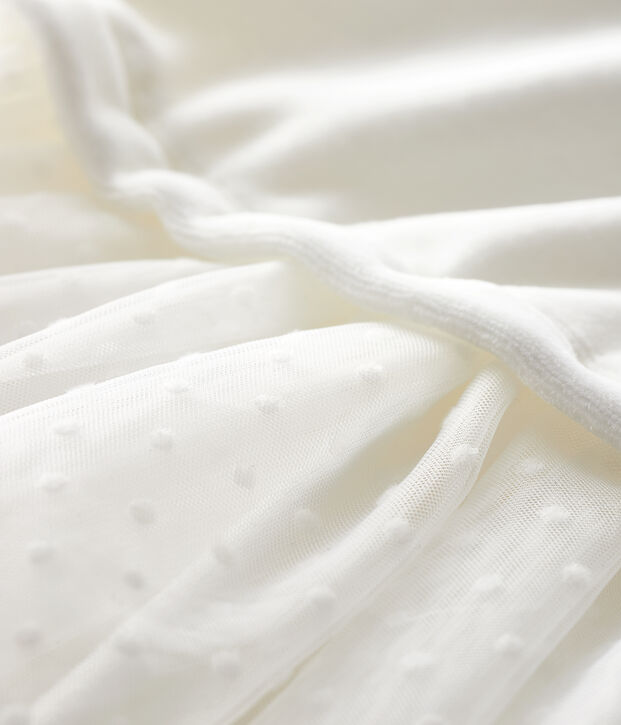 Robe manches longues b&eacute;b&eacute; fille blanc