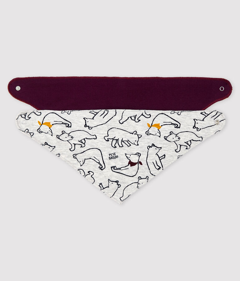 Lot de 2 bandanas-bavoirs b&eacute;b&eacute; multicouleur