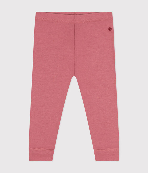 Legging en coton b&eacute;b&eacute; rose
