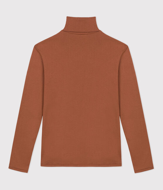 Tee-shirt col roulé L'ICONIQUE en coton Femme marron CINA