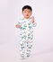 Pyjama b&eacute;b&eacute; en molleton imprim&eacute; Paris blanc/multicouleur