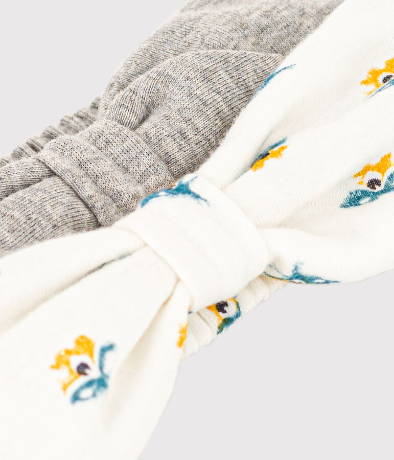 Lot de 2 bandeaux en coton b&eacute;b&eacute; variante 1