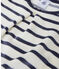 Chemise de nuit fille à bouclette velours beige COQUILLE/bleu SMOKING