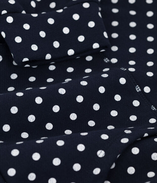 Sweatshirt &agrave; capuche enfant fille / gar&ccedil;on bleu/&eacute;cru