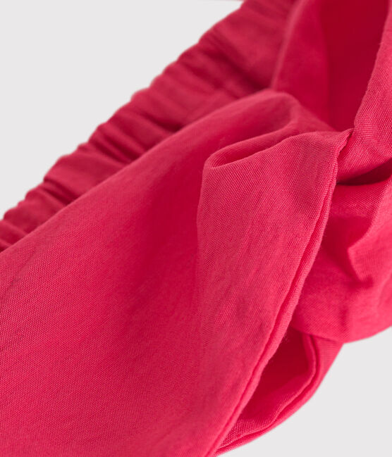 Bandeau en toile uni bébé rose GLOSS