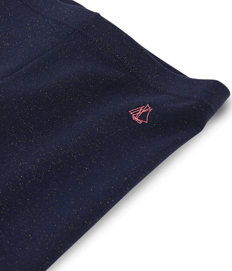 Cycliste enfant fille bleu/jaune