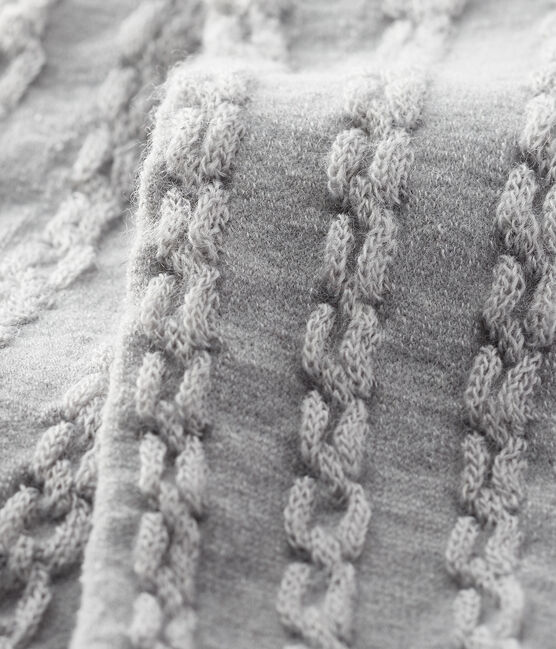 Collant en laine bébé fille gris BELUGA CHINE