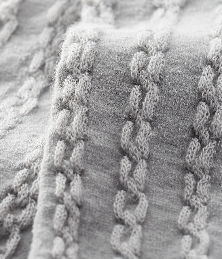 Collant en laine b&eacute;b&eacute; fille gris