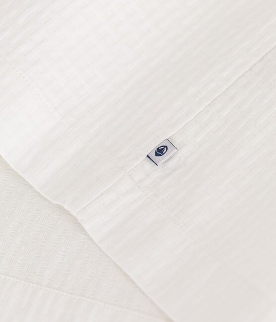Robe sans manche en coton façonné enfant fille blanc MARSHMALLOW