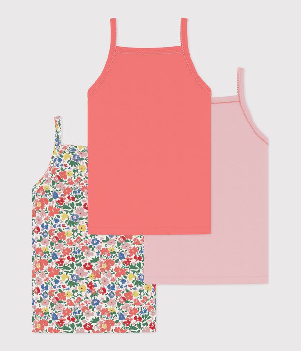 Lot de d&eacute;bardeurs enfant en coton &agrave; fleurs multicouleur