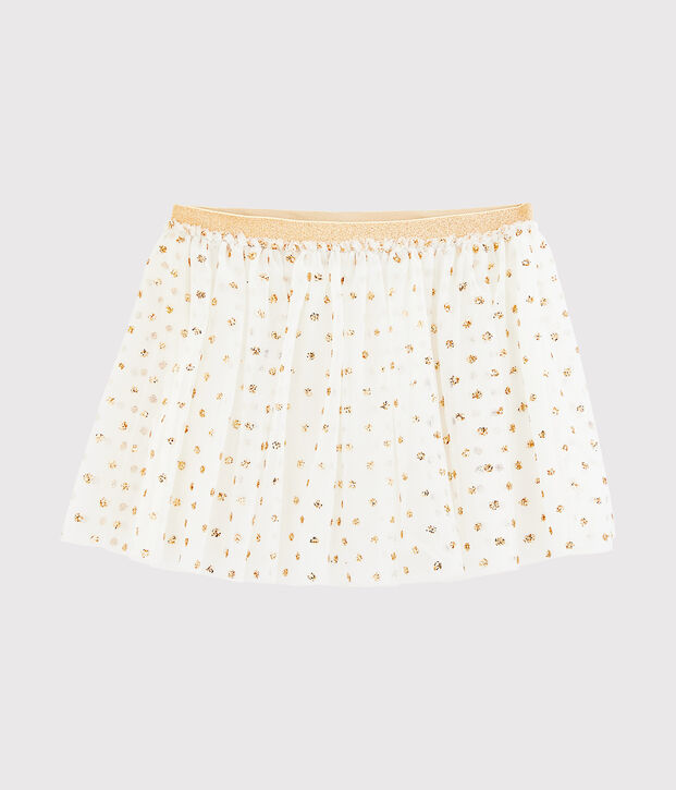 Jupe enfant fille blanc/jaune