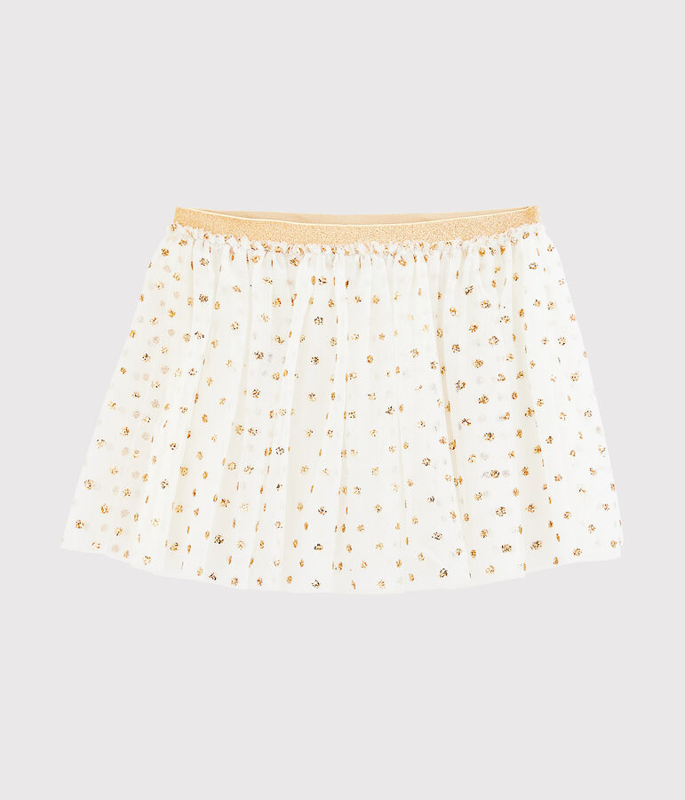 Jupe enfant fille blanc/jaune