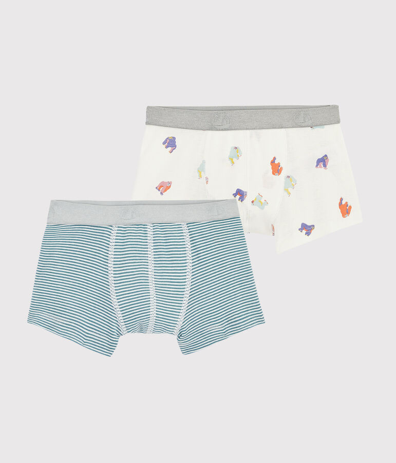 Lot de 2 boxers imprim&eacute; singe petit gar&ccedil;on variante 1