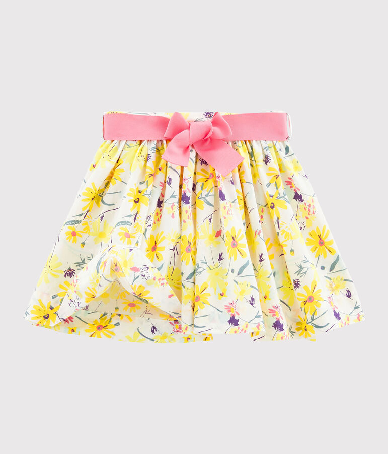 Jupe enfant fille blanc/multicouleur