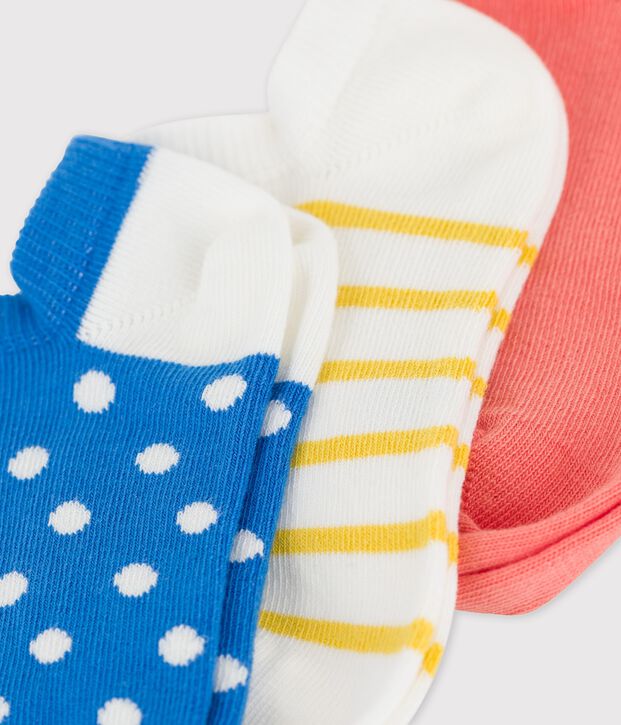 Lot de 3 paires de chaussettes enfant fille multicouleur