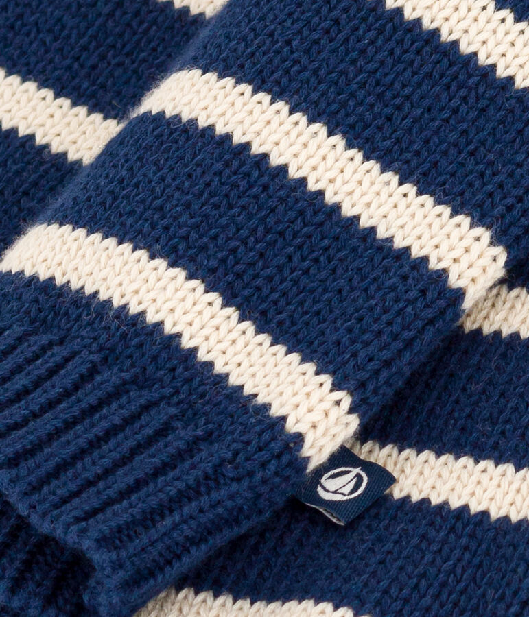 Pull en coton b&eacute;b&eacute; bleu MEDIEVAL/ AVALANCHE