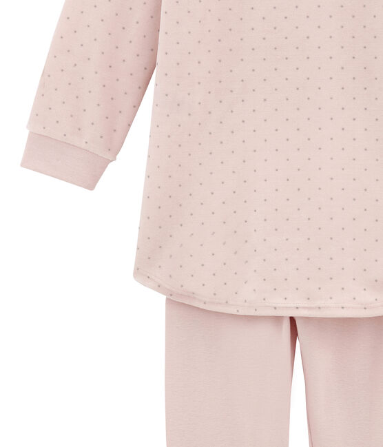Chemise de nuit petite fille, avec legging rose JOLI/gris CONCRETE