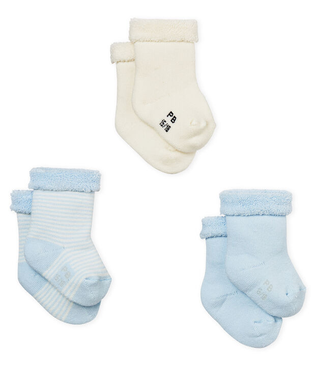 Lot de trois paires de chaussettes b&eacute;b&eacute; mixte multicouleur
