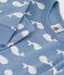 Pyjama en coton imprimé baleine enfant bleu BEACH/ MARSHMALLOW