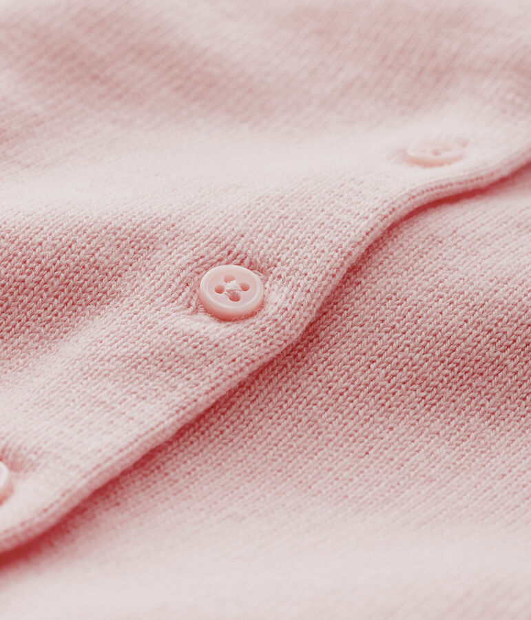 Cardigan manches longues b&eacute;b&eacute; fille rose MINOIS