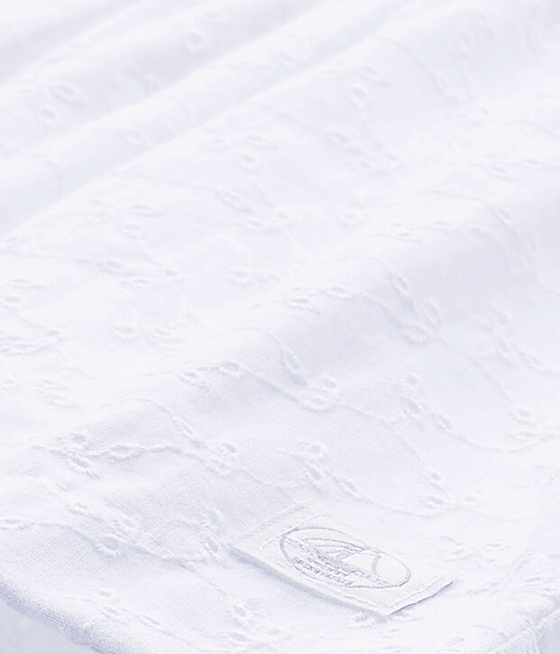 Robe b&eacute;b&eacute; fille en broderie anglaise blanc