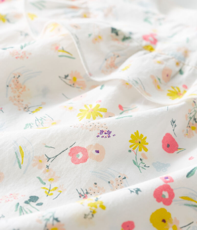 Combicourt imprim&eacute; b&eacute;b&eacute; fille blanc MARSHMALLOW/blanc MULTICO