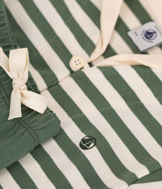Ensemble tee-shirt et short en jersey bébé vert CROCO/ AVALANCHE
