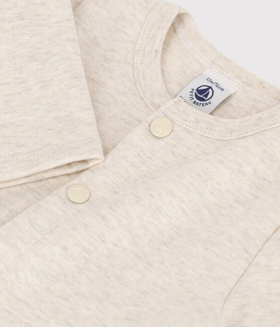 Cardigan bébé uni en jersey épais beige MONTELIMAR CHINE