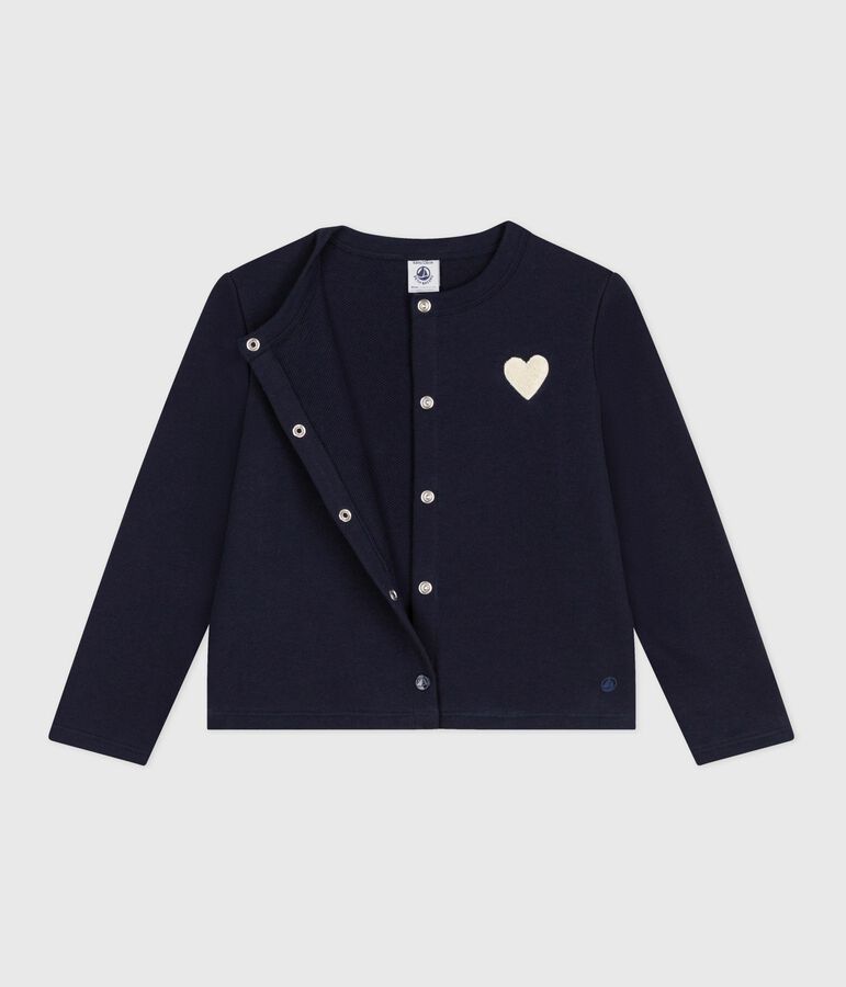 Cardigan en molleton enfant fille bleu SMOKING