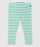 Legging en coton bébé. blanc MARSHMALLOW/ PIVERT