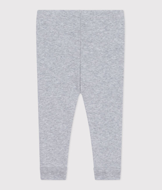 Legging bébé en coton uni gris FUMEE CHINE