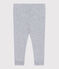 Legging bébé en coton uni gris FUMEE CHINE