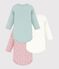 Lot de bodies manches longues en coton imprim&eacute; &agrave; fleurs b&eacute;b&eacute; multicouleur