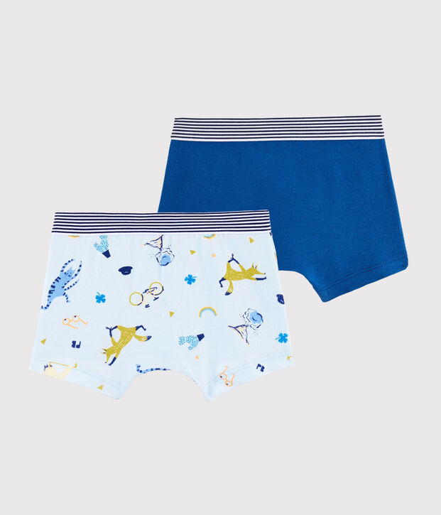 Lot de 2 boxers animaux yoga petit gar&ccedil;on multicouleur