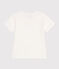 Teeshirt enfant mixte en coton manches courtes imprimé blanc MARSHMALLOW