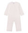 Combinaison petite fille rose VIENNE/gris MISTIGRI