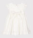 Robe manches courtes bébé fille en satin