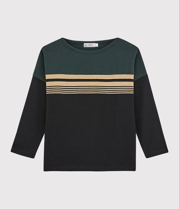 Marini&egrave;re femme rayure d&eacute;grad&eacute;e noir/multicouleur