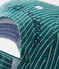 Casquette en maille rayée bébé garçon vert OLIVIER/blanc MARSHMALLOW