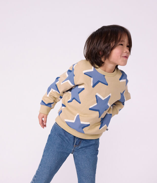 Pantalon enfant en denim bleu