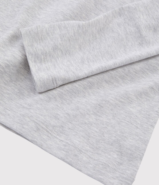 Tee shirt manches longues iconique femme gris BELUGA CHINE