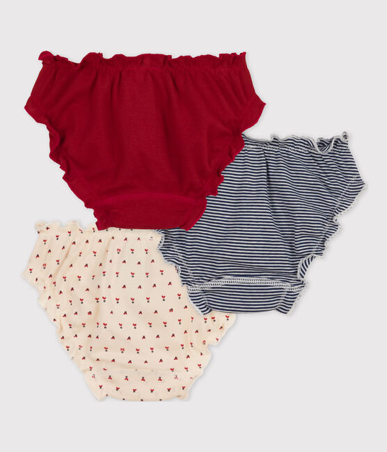 Lot de 3 culottes badminton petite fille en coton variante 1