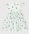 Robe manches courtes bébé fille imprimée blanc MARSHMALLOW/blanc MULTICO