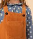 Robe salopette en bouclette velours enfant fille