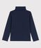Sous-pull en coton fille bleu SMOKING